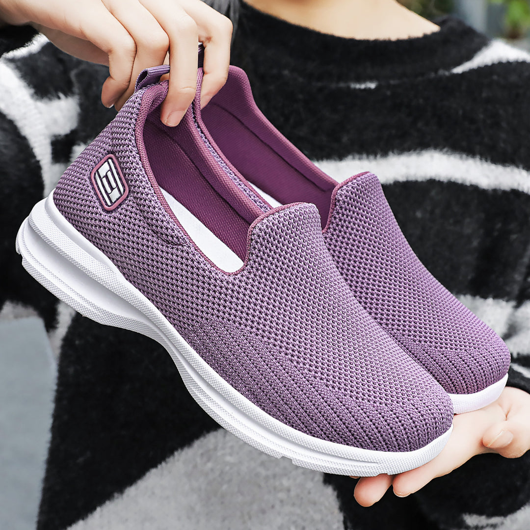 Damen nan nahtloser Strick-Slip-On Walking-Sneaker mit ergonomischer Memory-Fußbett-Einlage Shop Nory