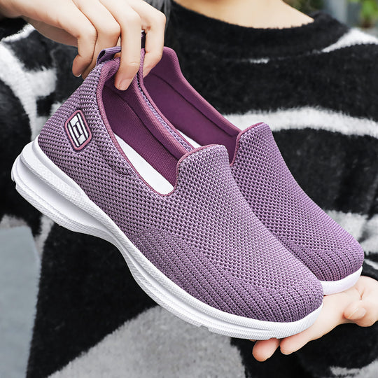 Damen nan nahtloser Strick-Slip-On Walking-Sneaker mit ergonomischer Memory-Fußbett-Einlage Shop Nory