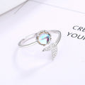 Damen Ring mit kunstvollem Blattdesign und funkelndem Zirkonia Shop Nory