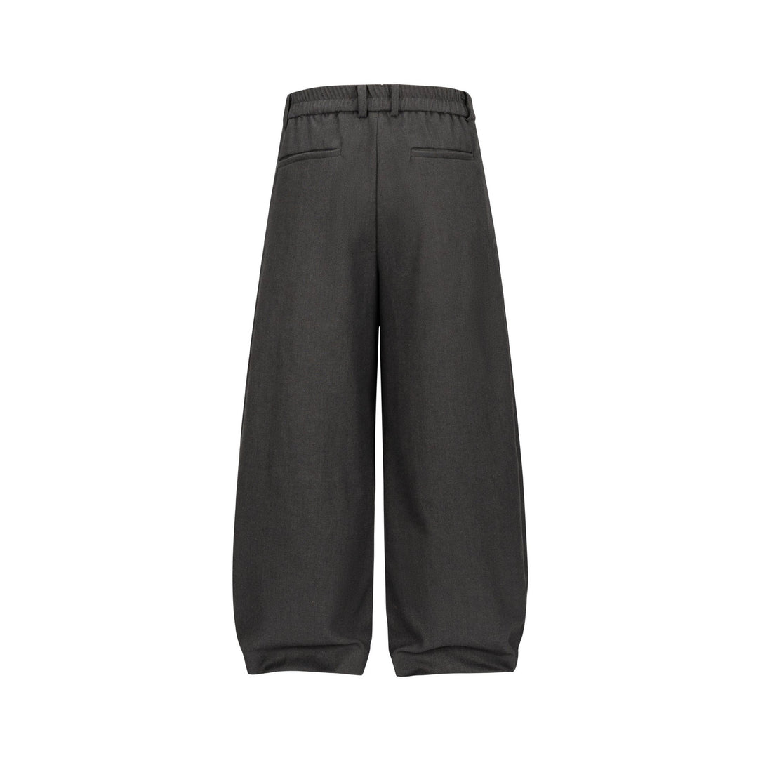 Damen Weite Plissee-Hose mit hoher Taille und elastischem Rückbund Shop Nory