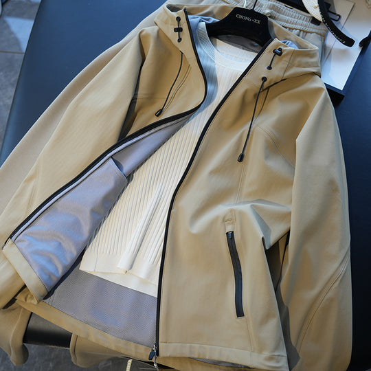 Damen Modische Übergangsjacke mit Stehkragen und praktischen Taschen Shop Nory