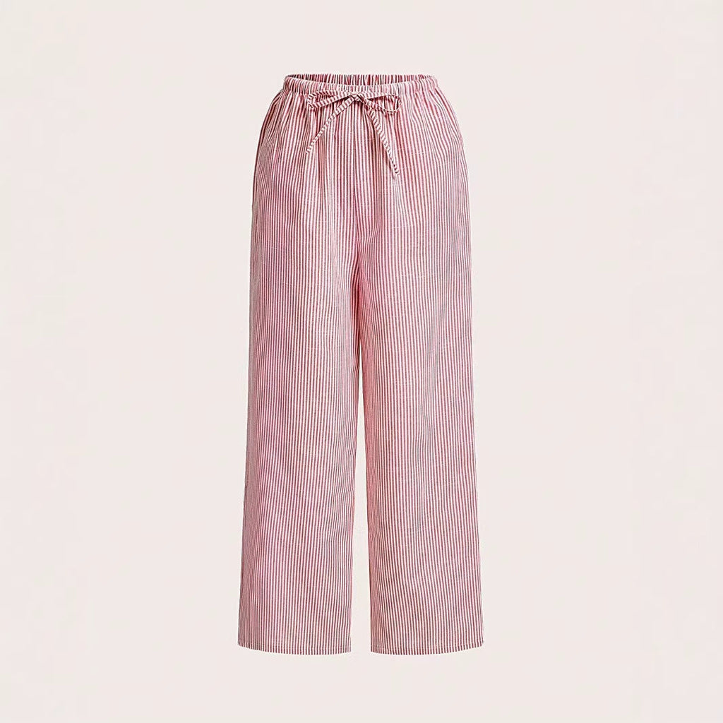 Damen lässige Freizeithose mit Gürtel
