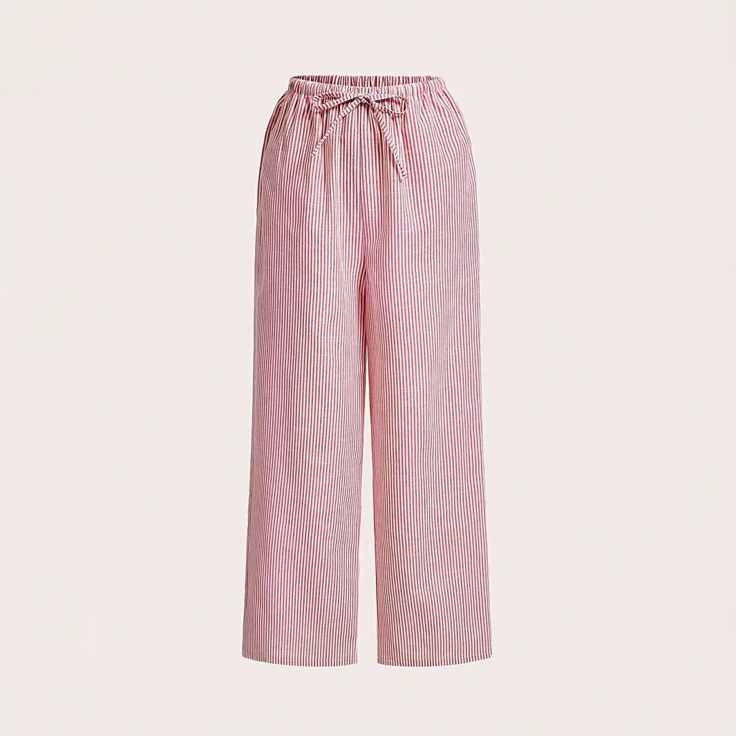 Damen lässige Freizeithose mit Gürtel