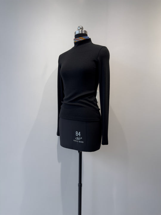 Damen Mock Neck Langarmshirt Shop Nory