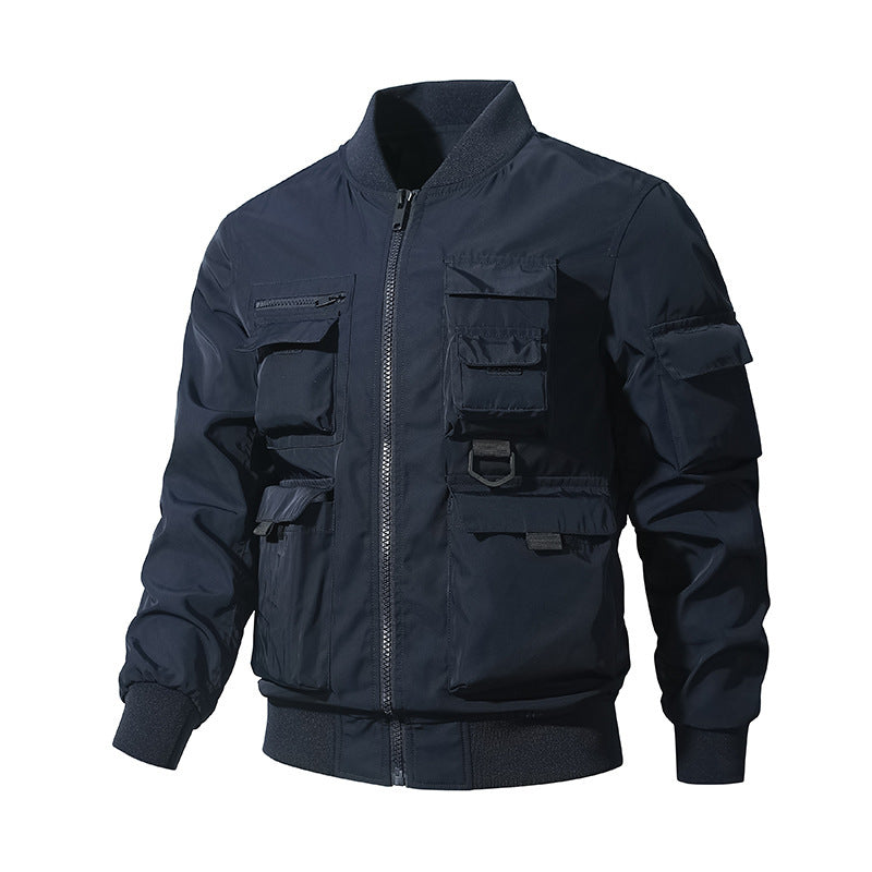 Herren Taktische Bomberjacke im Field‑Look mit modularen Außenfächern und elastischem Saum Shop Nory