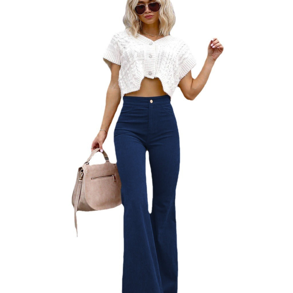 Damen Flared Jeans mit hohem Bund und tailliertem Schnitt