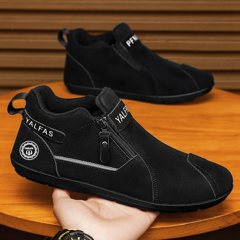 Herren Kurzschaft-Sneaker mit seitlichem Reißverschluss und gepolsterter Komfortsohle Shop Nory