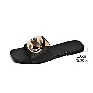 Damen elegante Riemchen-Sandalen mit funkelndem Schmuckelement