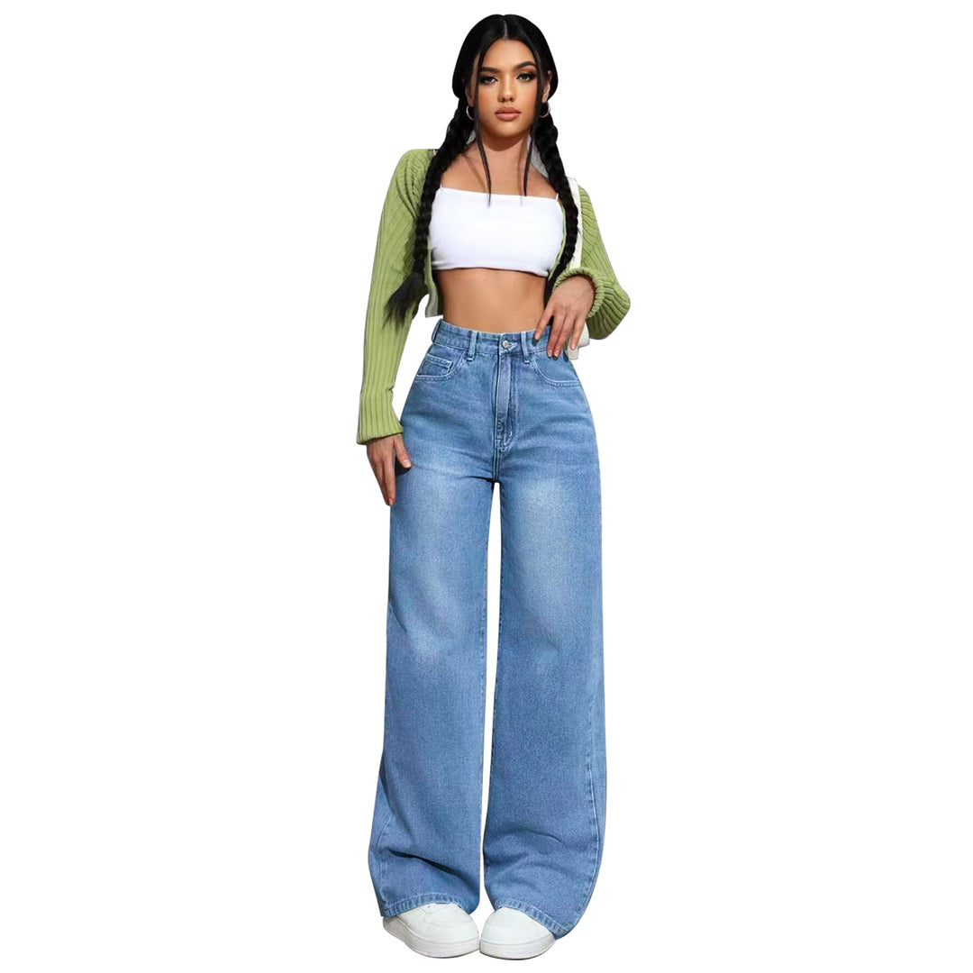 Damen High-Waist Palazzo-Jeans mit extra weitem Bein und soften Falten Shop Nory