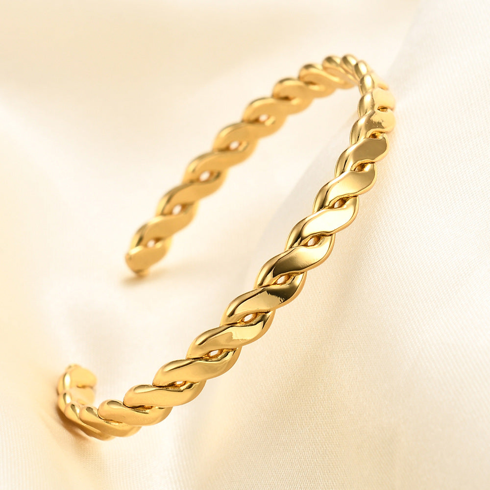 Damen Armreif mit elegantem geflochtenem Design Shop Nory