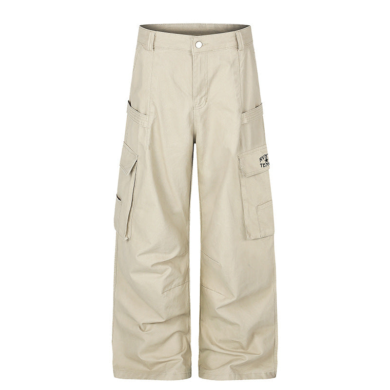 Damen Cargo-Hose mit hohem Bund, Multifunktions-Taschen und weitem Culotte-Schnitt Shop Nory