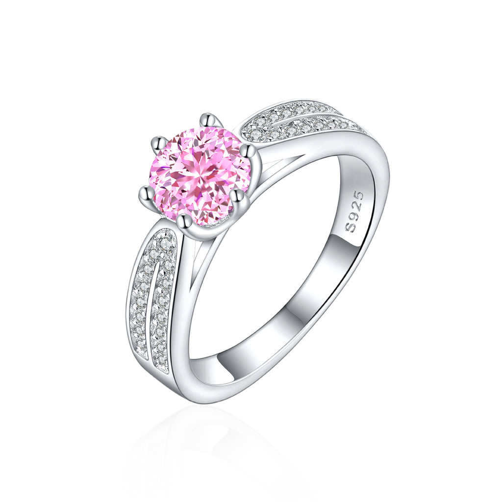 Damen Verlobungsring mit elegantem Tropfenstein und kunstvollem Zirkonia-Besatz Shop Nory