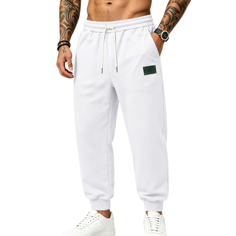 Herren lässig geschnittene Sweat-Jogginghose mit elastischem Bund, Kordelzug und Bündchen Shop Nory