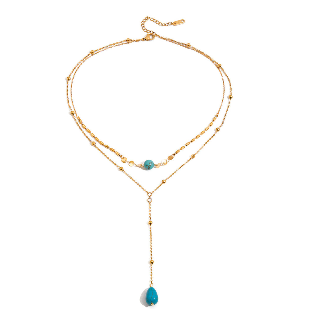 Damen Halskette mit eleganten, mehrlagigen Design-Elementen und hypoallergenen Eigenschaften Shop Nory