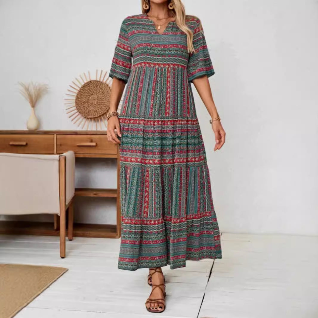 Damen Maxikleid im Ethno-Design Shopnory