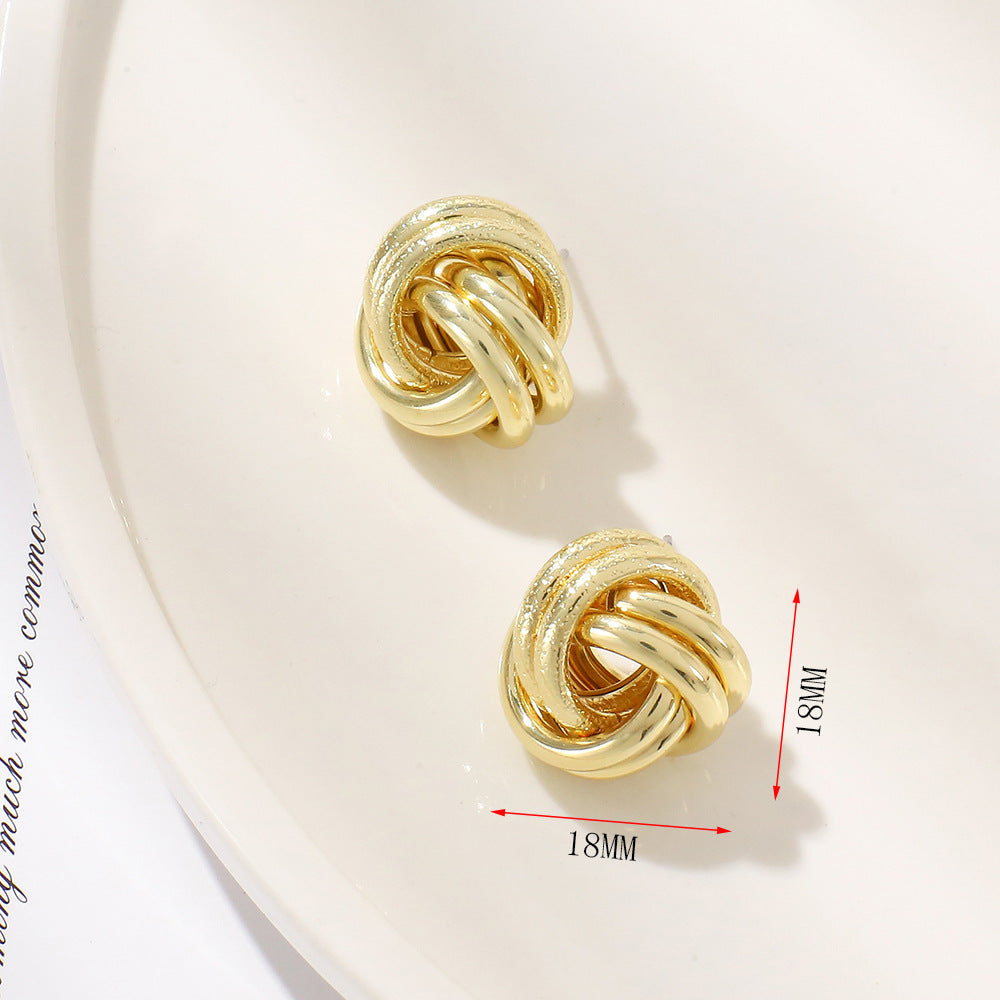 Damen Ohrstecker mit elegantem Knoten-Design Shop Nory
