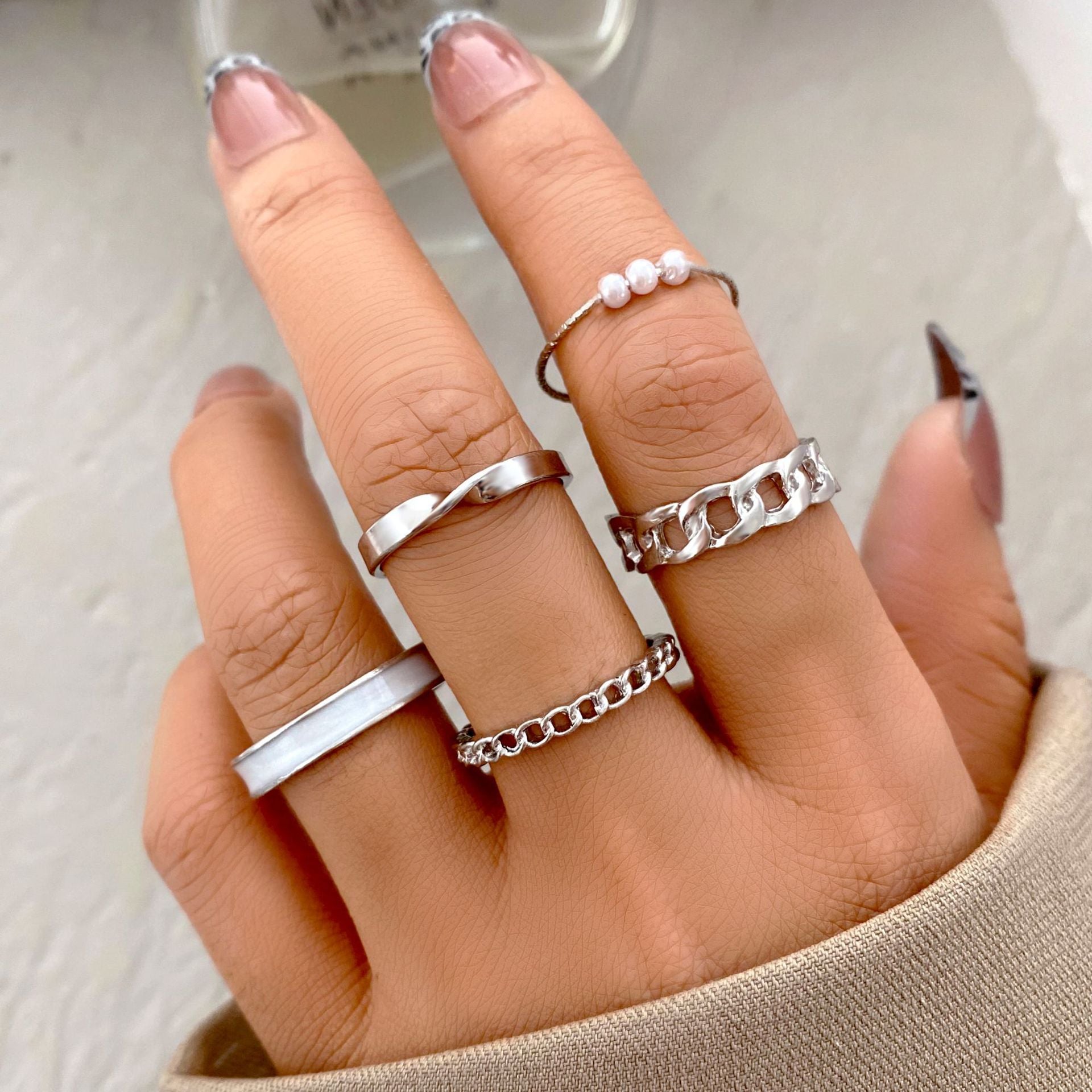 Damen Ring-Set mit modernen und eleganten Designs Shop Nory