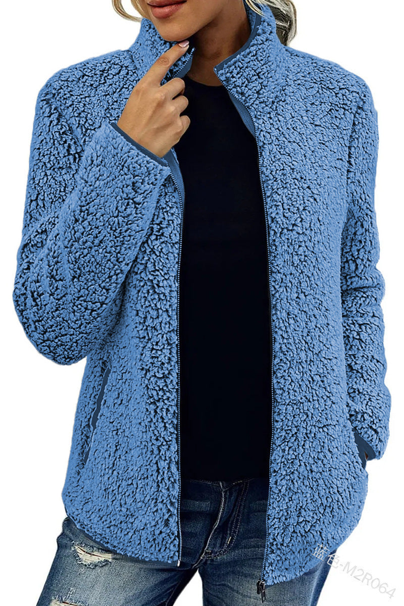 Damen Fleecejacke mit wunderbar weichem Material und stylischem Reißverschluss