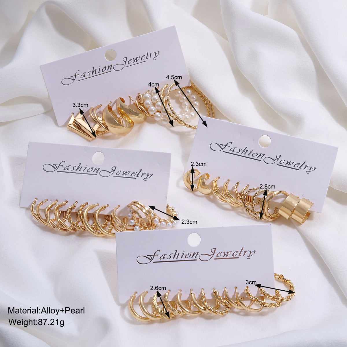 Damen Ohrringe Set mit vielfältigen, modernen Designs Shop Nory