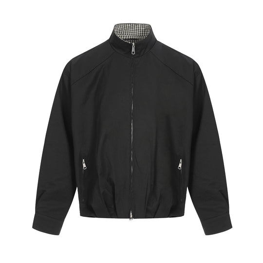 Herren Leichter Windbreaker‑Blouson mit Funnelkragen und verdeckten Reißverschlüssen Shop Nory
