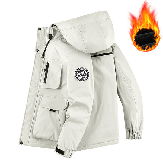Herren Technischer Thermo-Parka mit Microfleece-Innenfutter und Utility-Taschen Shop Nory