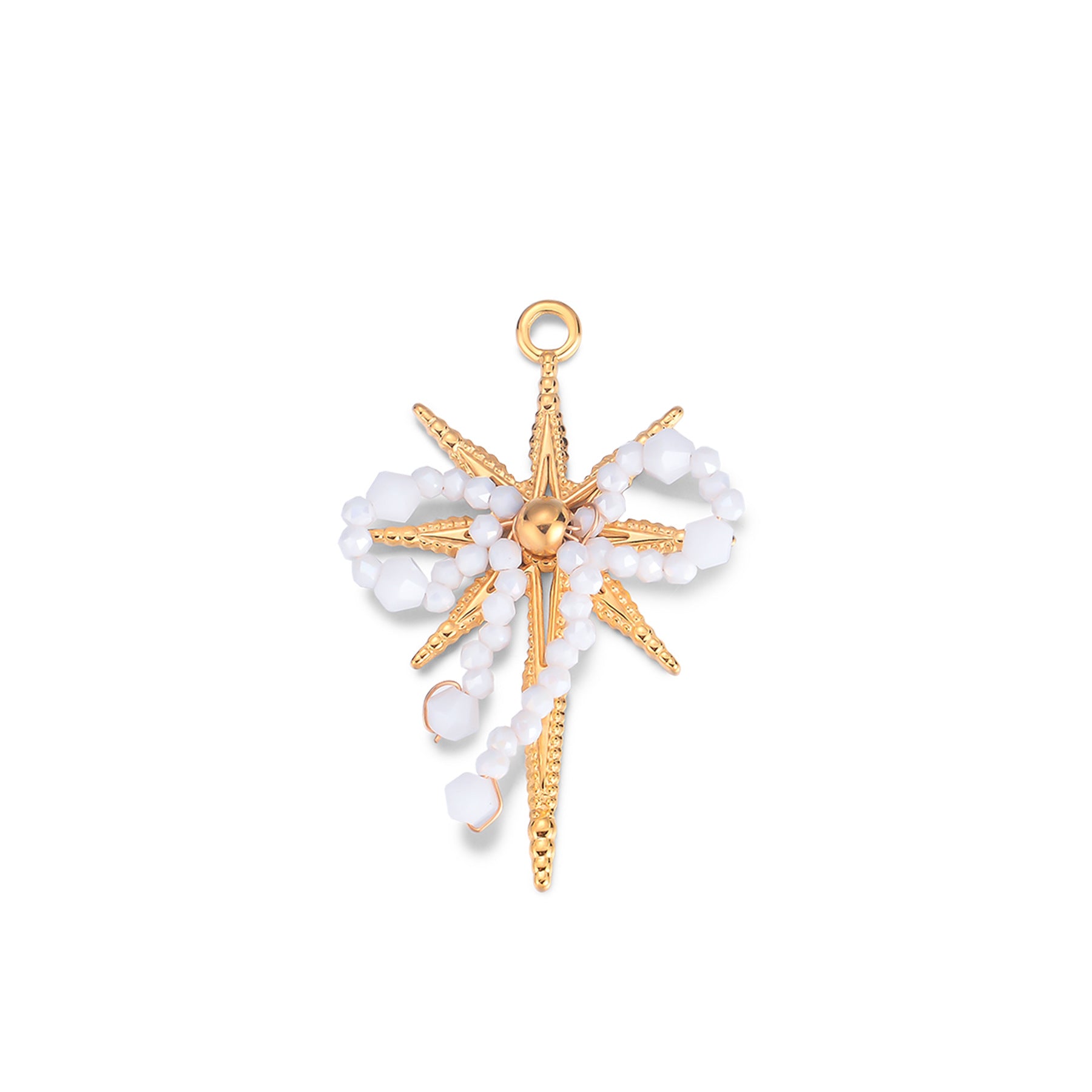Damen Schmuckanhänger mit floralen Akzenten und funkelnden Details Shop Nory