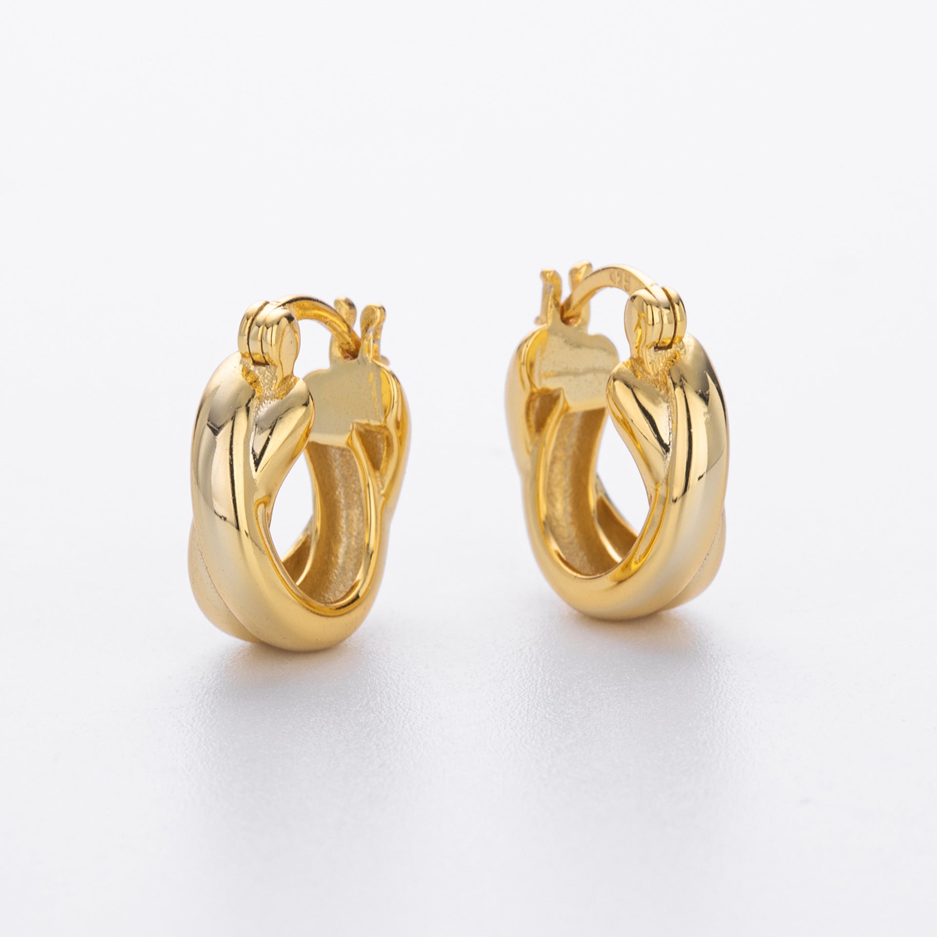 Damen Creolen mit kunstvollem Knoten-Design Shop Nory