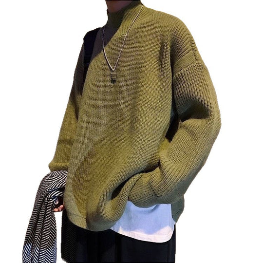 Damen Kuscheliger Grobstrickpullover mit Stehkragen Shop Nory