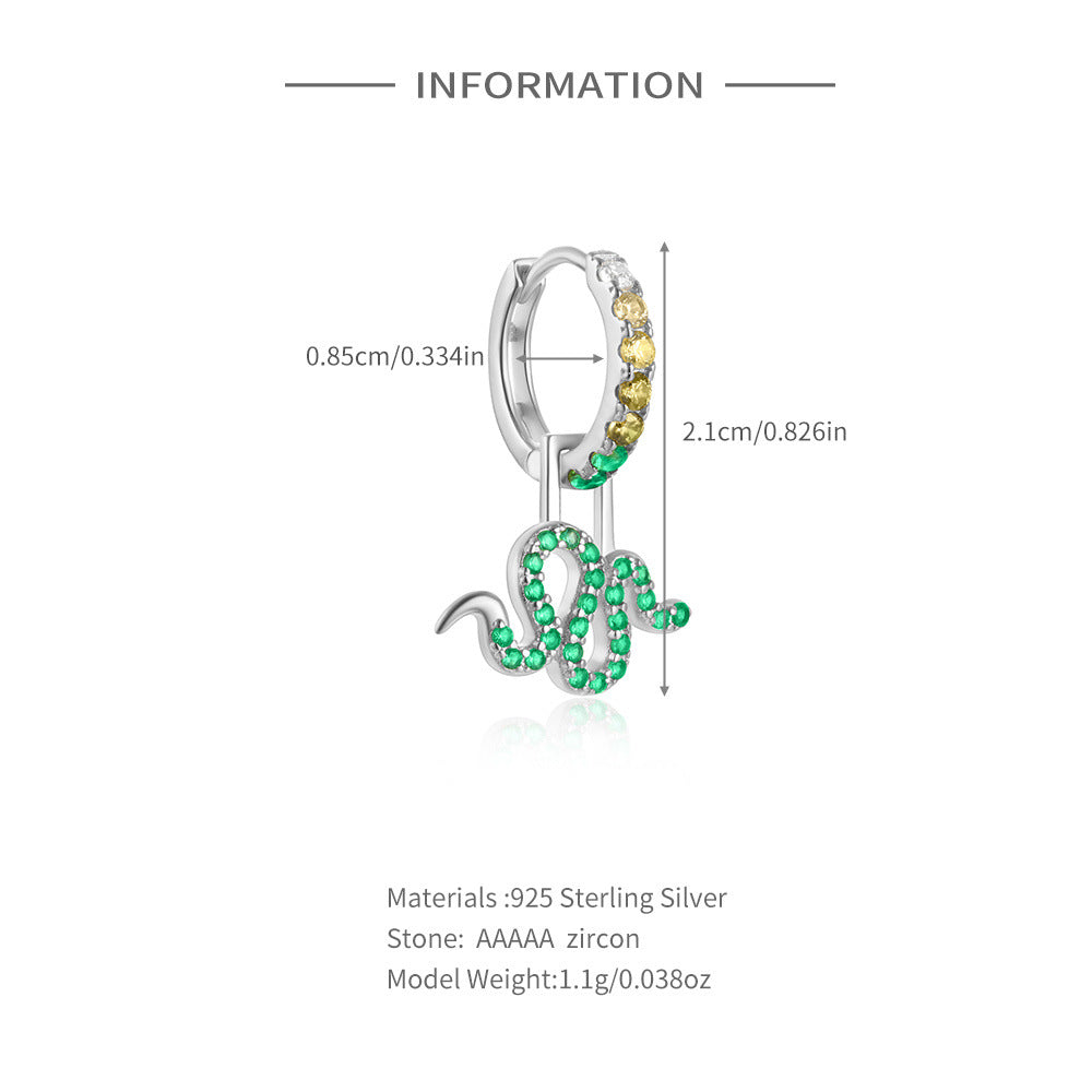 1 Stück 925 Sterling Silber Zirkon 925 Sterling Silber Ohrringe Schildkröte Teufelsauge Fisch Tropfenohrringe | Shop Nory