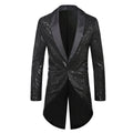 Herren Glitzernder Anzugblazer mit elegantem Schalkragen