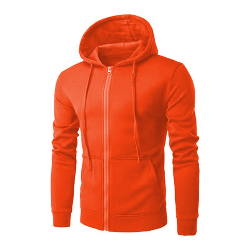 Herren nan leichter taillierter Reißverschluss-Kapuzenpullover mit flachen Nähten und Kängurutasche Shop Nory
