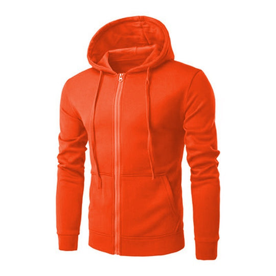Herren nan leichter taillierter Reißverschluss-Kapuzenpullover mit flachen Nähten und Kängurutasche Shop Nory