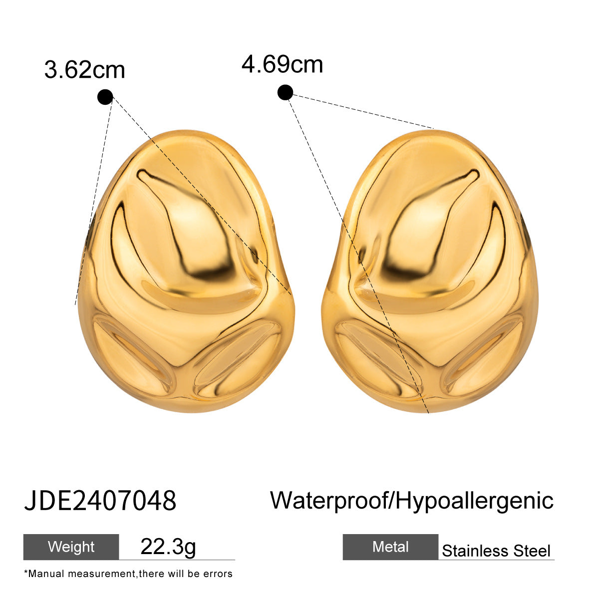Damen Hochwertige hypoallergene Ohrstecker aus Edelstahl Shop Nory