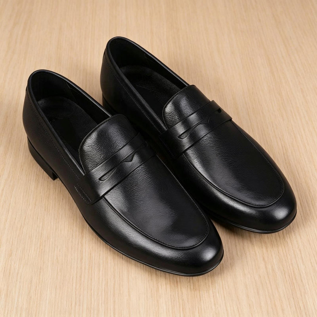 Herren Elegante Lederschlüpfschuhe Shop Nory