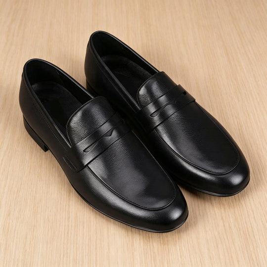 Herren Elegante Lederschlüpfschuhe Shop Nory