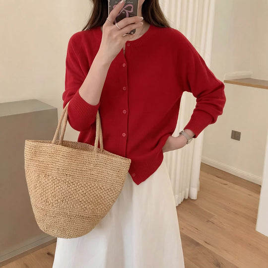 Damen Zeitlose Strickjacke Shop Nory
