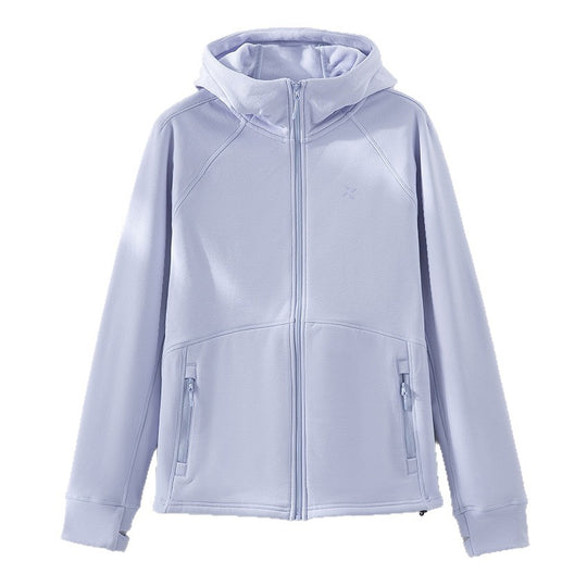 Damen Kapuzen-Fleecejacke mit durchgehendem Reißverschluss, ergonomischen Nähten und Reißverschlusstaschen Shop Nory