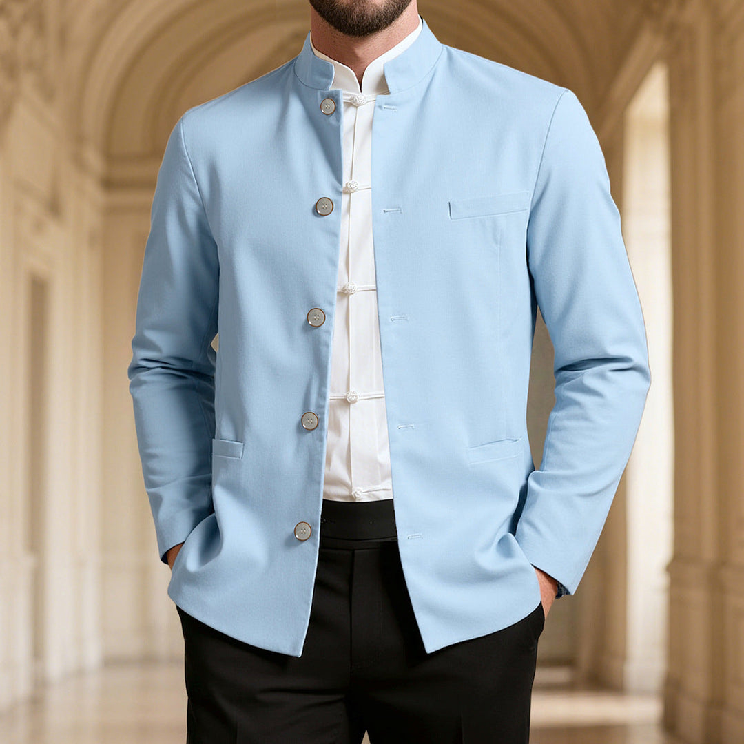 Herren modischer Stehkragenblazer