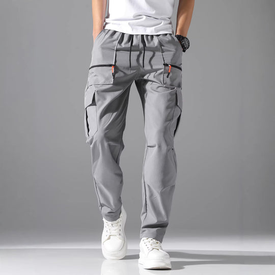 Herren Utility-Cargohose mit Reißverschlusstaschen, Tunnelzugbund & vorgeformten Kniepartien Shop Nory