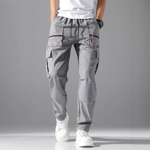 Herren Utility-Cargohose mit Reißverschlusstaschen, Tunnelzugbund & vorgeformten Kniepartien Shop Nory