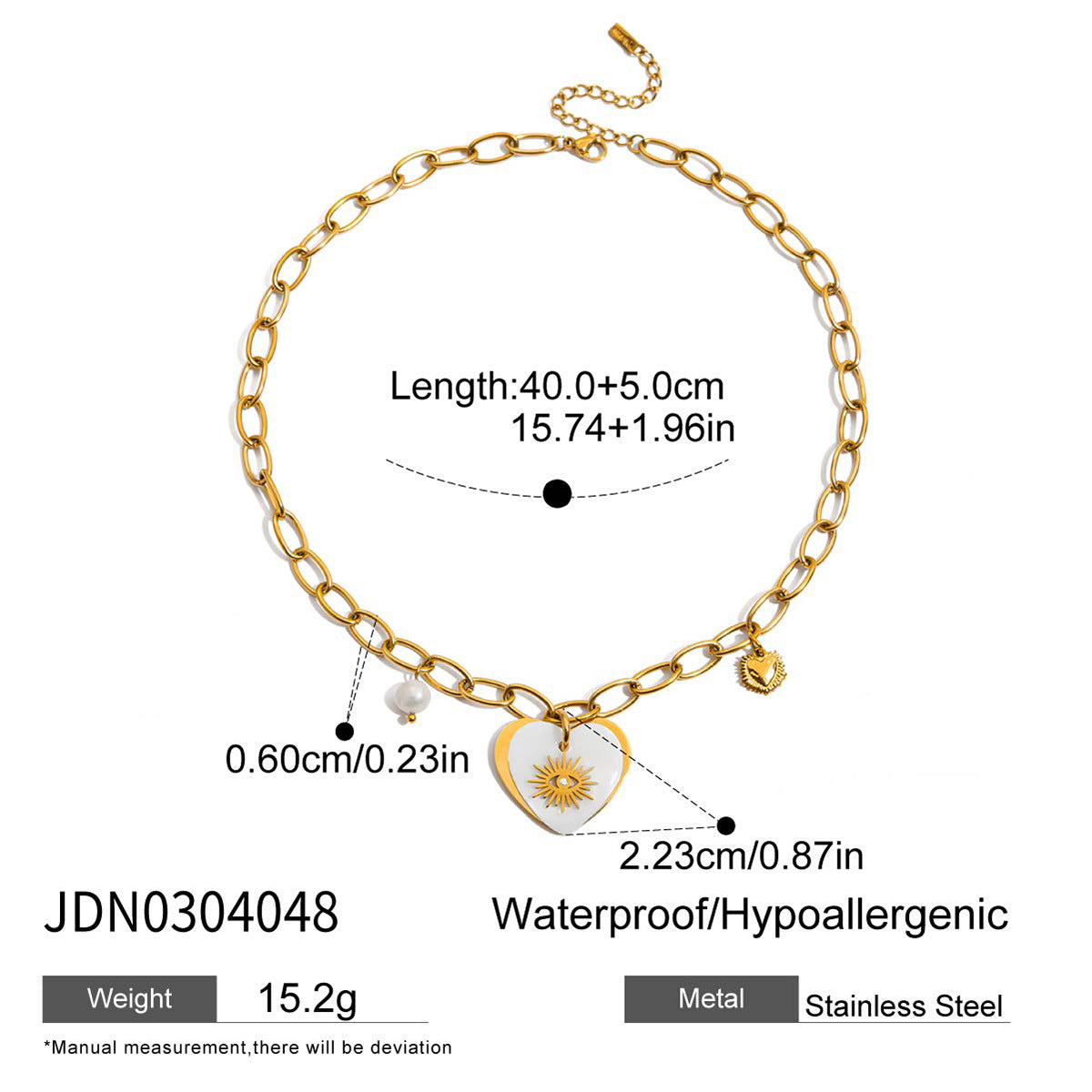 Damen Halskette mit eleganten Zirkonia und hypoallergener Edelstahlverarbeitung Shop Nory