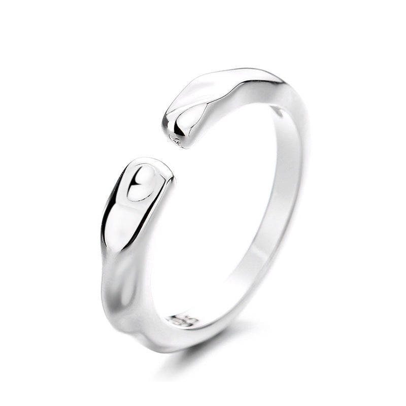 Damen Offener Ring mit einzigartigem, geschwungenem Design Shop Nory