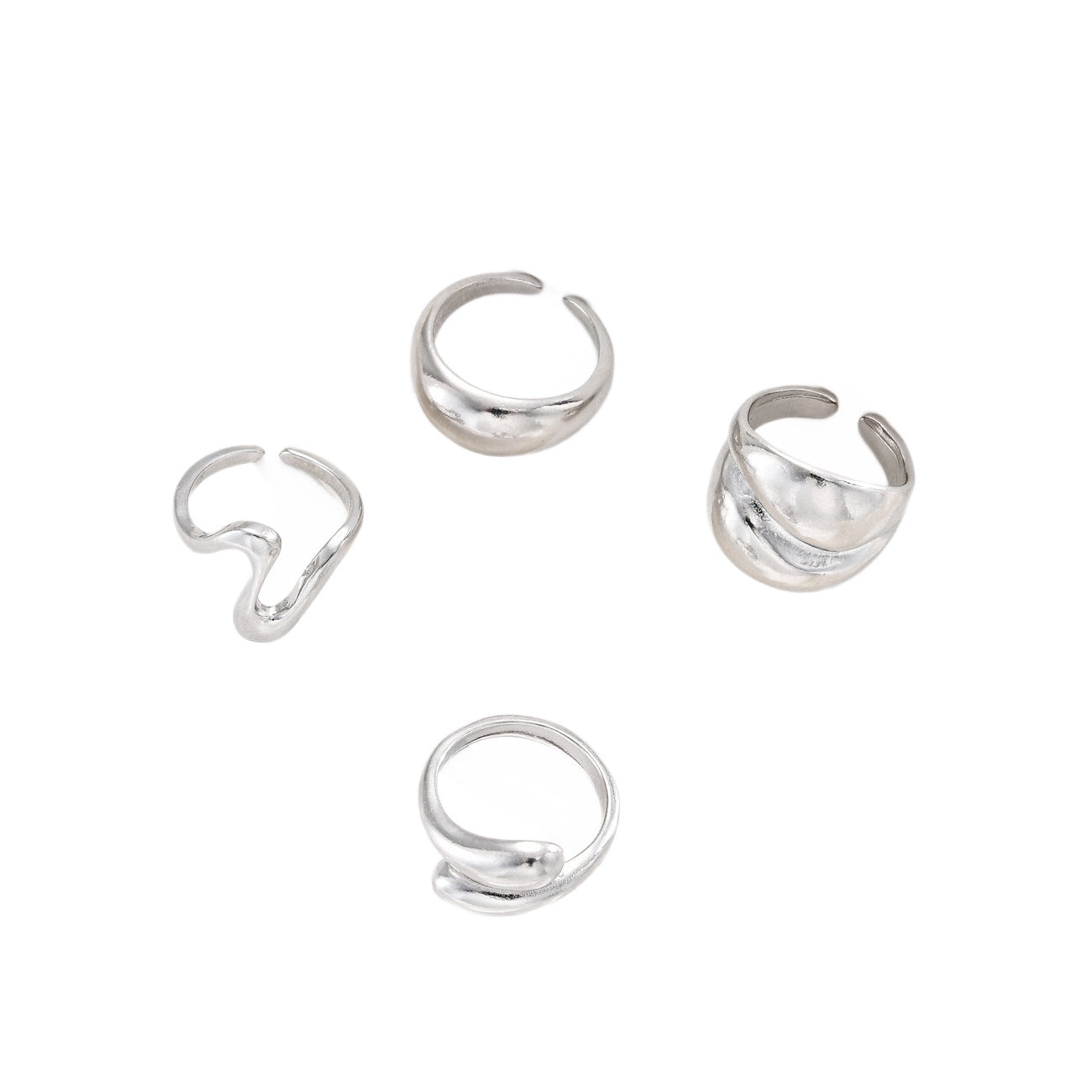 Damen Ring-Set aus geschwungenen und eleganten Designs Shop Nory