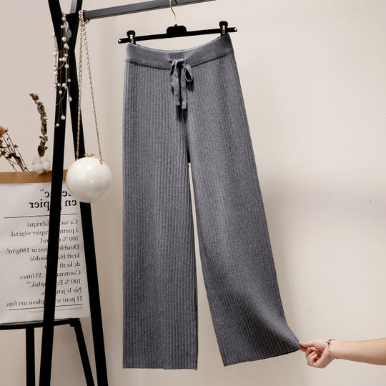Damen Weite Rippstrickhosen Shop Nory