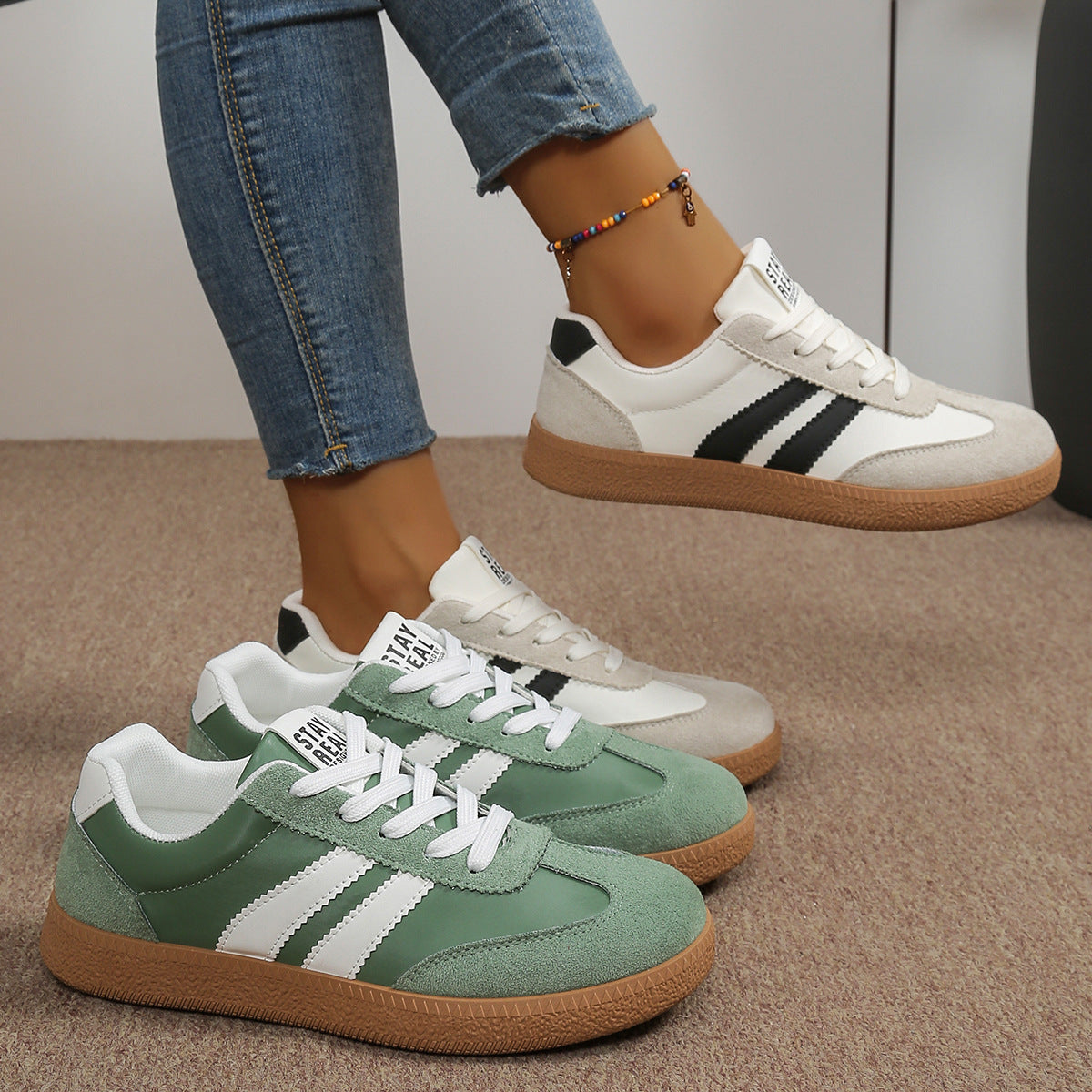 Damen Sneakers im modernen Sportdesign mit bequemer Dämpfung ShopNory