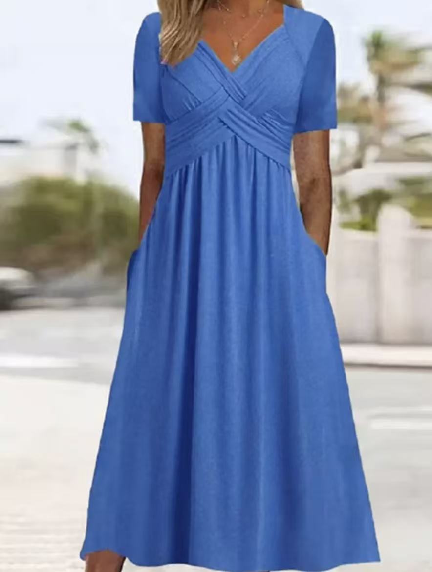 Damen lockeres Maxi-Kleid