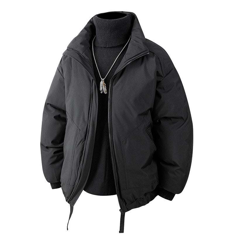 Herren Oversized Thermo‑Steppjacke mit hohem Kragen, Reißverschluss und Tunnelzug Shop Nory