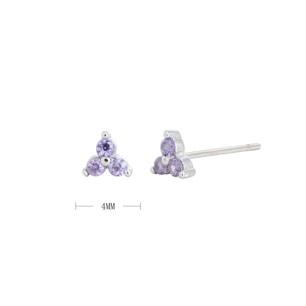 Damen Ohrstecker mit funkelnden blauen Kristallen und hochwertigem 925 Sterling Silber Shop Nory