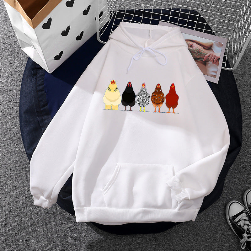 Damen nan oversized Kapuzenpullover mit Kängurutasche und süßem Avocado‑Toast-Print Shop Nory