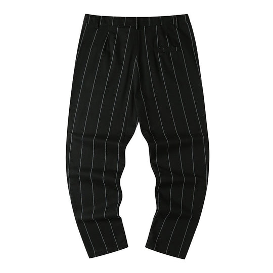 Herren Slim-Fit Cropped Chinohose mit Nadelstreifen und elastischem Bund Shop Nory